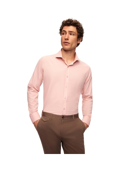 D'S Damat Ds Damat Slim Fit Gül Kurusu Klasik Kravatlık Uzun Kol Kolay Ütülenebilir Gömlek 2hf02ort5185 Gül Kurusu