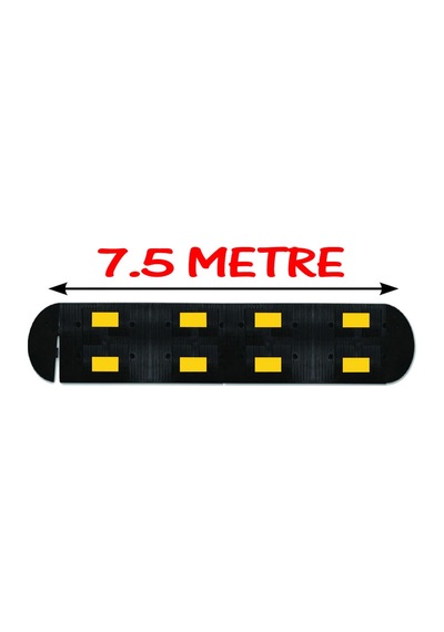 Hız Kesici Kauçuk Hız Kesici Kasis Yol Kasisi Kauçuk Şaseli Yavaşlatıcı 7.5 Metre 50x40 Cm