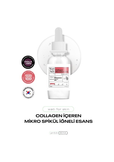 Kolajen İçeren Mikro Spikül İğneli Esans Wati For Skin Collagen Microshot 100