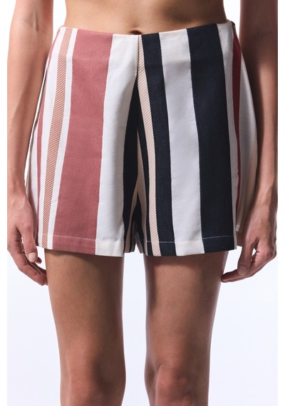 Penti Shay Striped Etnik Desenli Mini Şort