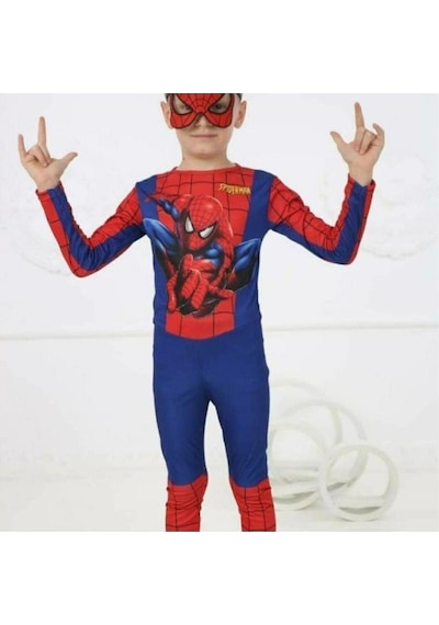 Masho Kids Erkek Çocuk Baskılı Spiderman Örümcek Adam Kostümü (527093029)