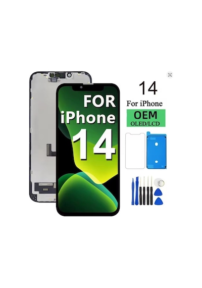 Apple iPhone Uyumlu 14 Oled Ön Oled Ekran Dokunmatik Sıvı Bandı Kırılmaz Tamir Seti Set