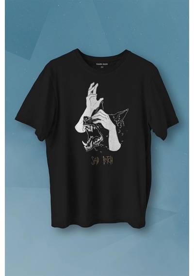 Sad Bötch Dog Asi Baskılı Tişört Unisex T-shirt 001