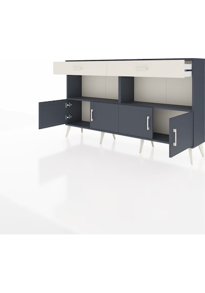 Arges Konsol 2 Raflı 2 Çekmeceli 4 Kapaklı 176x30x99 Antrasit-ant Antrasit-antrasit/aytaşı Arges Konsol 2 Raflı 2 Çekmeceli 4 Kapaklı 176x30x99 Antrasit-ant Antrasit-antrasit/aytaşı