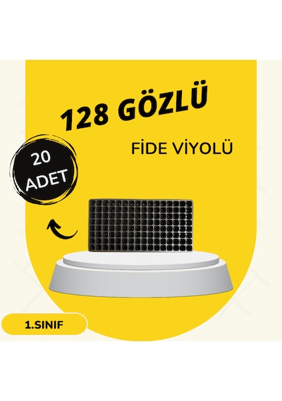 128 Göz Fide Viyolü Fidelik Viyol Fide Viyolü , Tohum Yetiştirme Kabı , 20 Adet