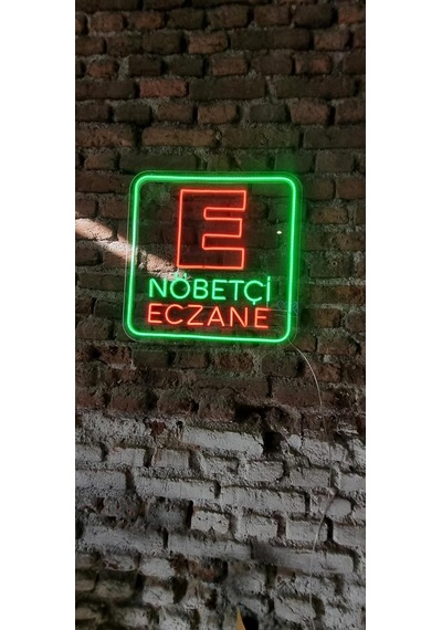 Onsan 'nöbetçi Eczane' Yazısı Neon Led Aydınlatma