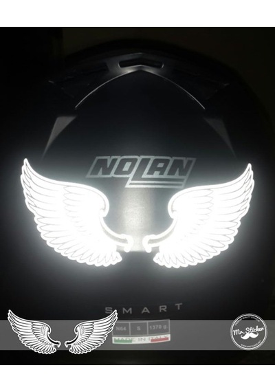 Bay Etiket Rfhlm45 Reflektif Melek Kanadi Sticker
