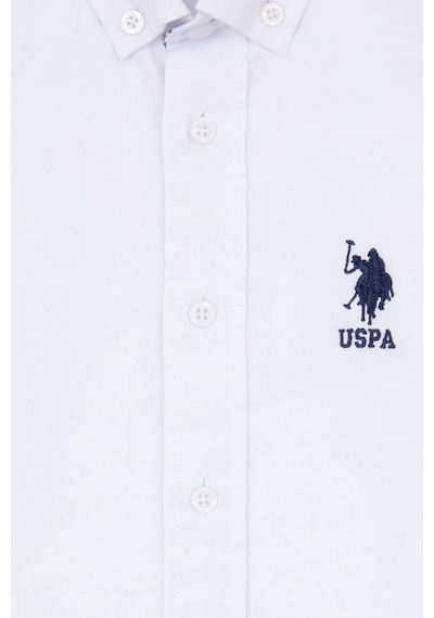 U.s. Polo Assn. Erkek Çocuk Beyaz Gömlek Desenli 50316701-vr013 Beyaz