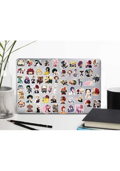 My Hero Academia Sticker Seti Laptop Ajanda Notebook Tablet Telefon Defter Etiket Bullet Journal Diğer