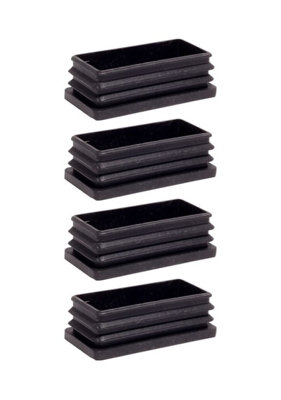 40X80Mm Plastik Dikdörtgen Içe Geçme Profil Tapası Kutu 4Adet
