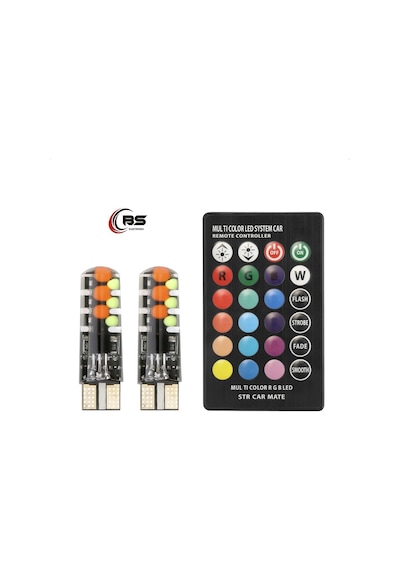 T10 Led Kumandalı Rgb 16 Renk Ve Çakarlı Seçeneği Park Lambası 426506183