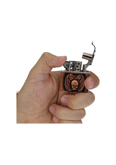 Zekupp Joker Çakmak - Zippo Kuru Kafa Tasarımlı Çakmak N11.3509