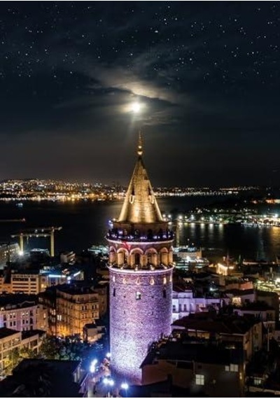 Puzzle Galata Kulesi 1000 Parça Neon Puzzle