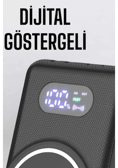 10.000 Mah Powerbank 4 Portlu Hızlı Şarj Dijital Göstergeli Çr 14966099