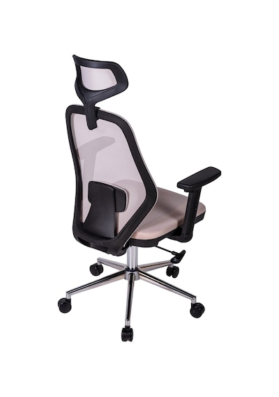 Ofisbazaar Dali Fileli Yönetici Koltuğu Ergonomik Başlıklı Ofis Koltuğu Gri Gri