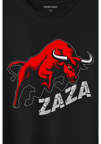 Zaza Boğa Gakkoş Elazığ Dana Beyaz Baskılı Tişört Unisex T-shirt 001