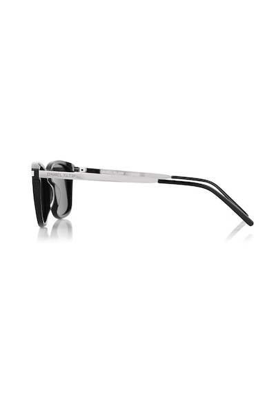 Daniel Klein Dk3285-1 Asetat Dikdörtgen Slim Metal Saplı Refined Polarize Erkek Güneş Gözlüğü 54-17-148 Siyah