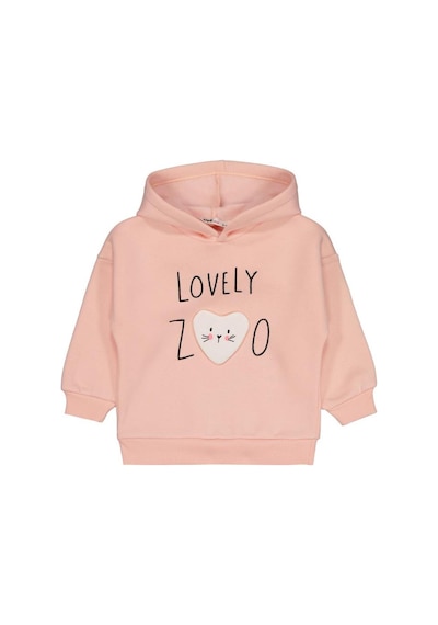Civil Girls Lovely Baskılı 2-5 Yaş Sweatshirt Açık Somon