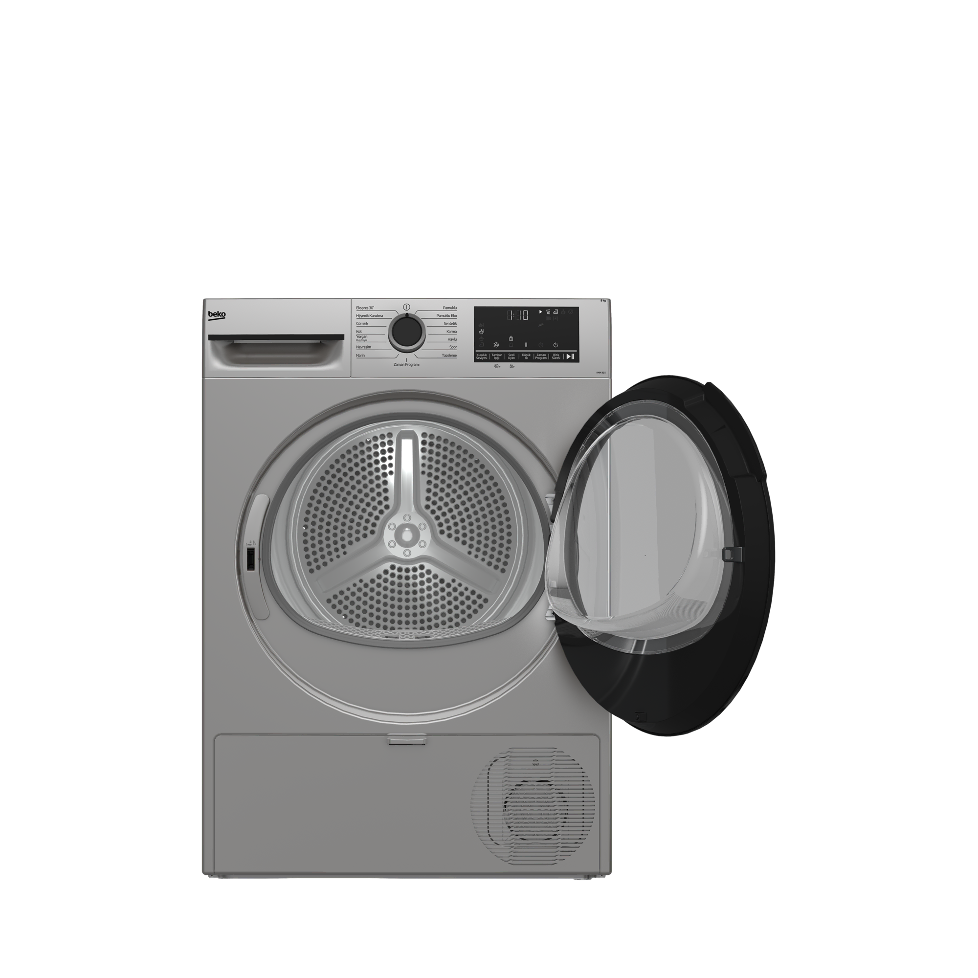 Beko KMX 92 S 9 KG Isı pompalı Çamaşır Kurutma Makinesi Gümüş