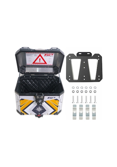 Gp Kompozit Dsn07 Universal 37 Lt Desenli Alüminyum Motosiklet Çantası Diğer