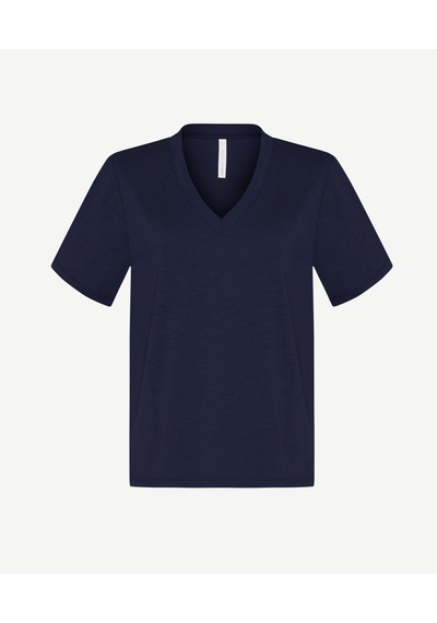 Yargıcı Regular V Yaka Kısa Kol T-shirt 26ykts9001v 004 Lacivert