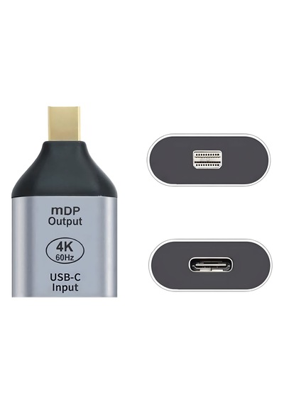 Forzacase Telefon Tablet Notebook İçin 4k 60hz Hd Mini Displayport To Type-c Dönüştürücü Adaptör - Fc1191