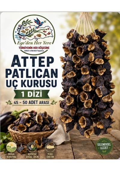 Antep Patlıcan Kurusu 1.kalite Dolmalık Uç 1 Dizi Yeni Sezon Yeni Mahsül 45-50 Adet