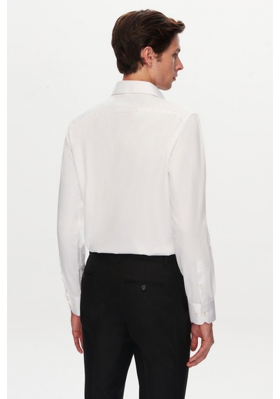 D'S Damat Ds Damat Slim Fit Beyaz Düz Gömlek 5he02sg00139m 801