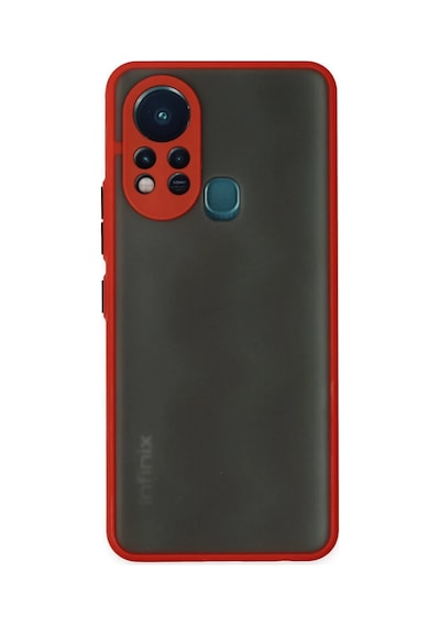 İnfinix Hot 11s Uyumlu Kılıf Montreal Silikon Kapak - Kırmızı