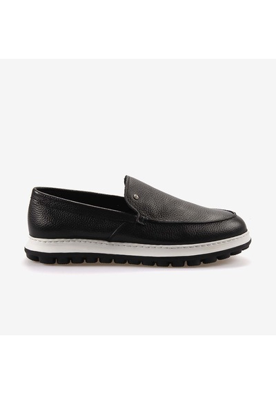 Mocassini Hakiki Deri Erkek Spor & Sneaker Ayakkabı A6303 Siyah