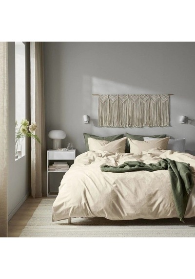 Ikea Angslılja Çift Kişilik Nevresim Takımı 220 X 240 Cm Açık Bej