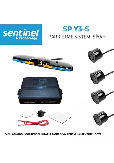 Park Sensörü Göstergeli İkazlı 23mm Siyah Premium