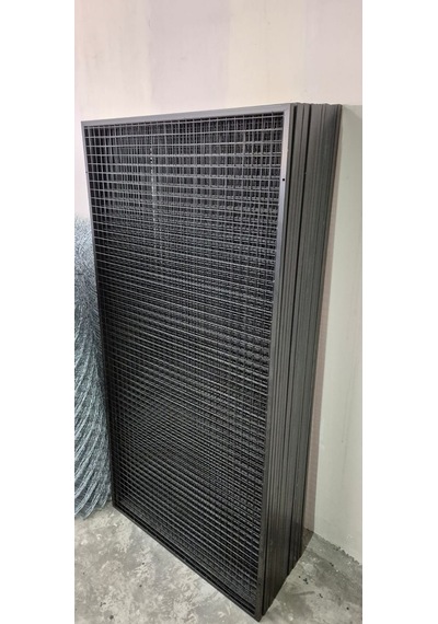 Raf Tel Pano Stand Duvar Askılığı - Ayakkabı Askılığı - 100 Cm X 200 Cm - - -sık Telli -