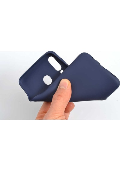 Galaxy M30 Kılıf Zore Premier Silikon Kapak Lacivert