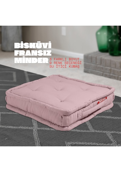 Xpermate Bisküvi Minder Petek Önü Fransız 55x55x14 Pembe