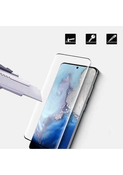 Samsung Uyumlu Galaxy S20 Nano Pet Full Ekran Koruyucu Siyah