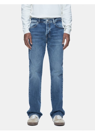 LTB Tınman 401 Orta Bel Düz Paça Mid Indigo Jean Pantolon Mavi
