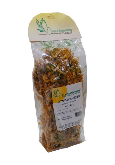 Aynısefa Çiçeği Portakal Nergisi Çiçeği Doğal Calendula 50 Gr Paket