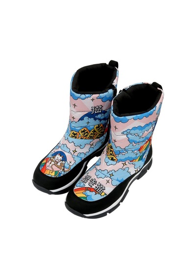 Kadın Vegan Çok Renkli Kar Botu - The Lucky Cat Tasarım Multicolor