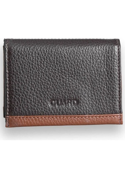 Guard Kahverengi - Taba Çift Renk Bölmeli Hakiki Deri Kartlık Erkek / Kadın P1309 Kahverengi