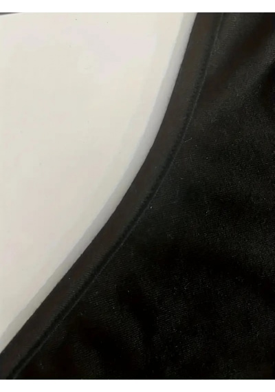 Soonaksesuar Kadın Askılı Kuş Gözü Ve Dekolte Detay Boyundan Bağlamalı Viskon Bluz Siyah