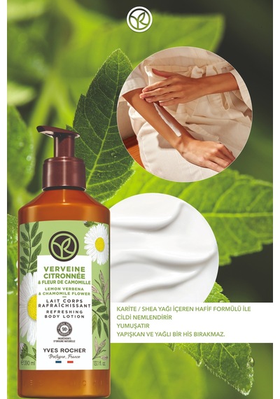 Yves Rocher Vücut Losyonu - Nemlendirici Besleyici Tazeleyici Mine Çiçeği Papatya -vegan 390 Ml