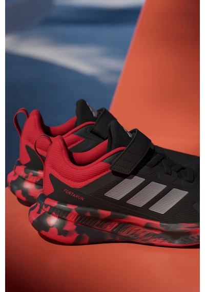 Adidas Forta Run 4.0 El Kh9115 Çocuk Spor Ayakkabı Siyah Siyah - Kırmız