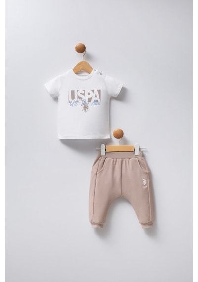 U.S. Polo Assn. Erkek Bebek Krem Takım Usb2331-c-v1 Krem
