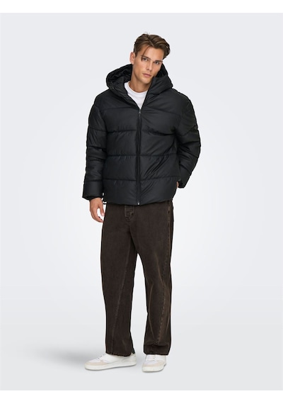 Only & Sons Onsmıchael Water Rep. Puffer Otw Erkek Siyah Mont - 22033698