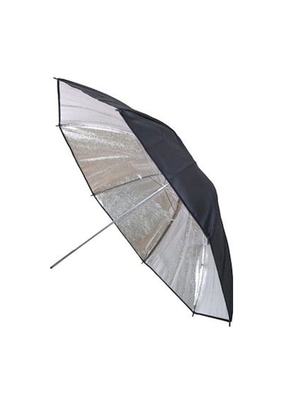 Stüdyo Reflektör Şemsiyesi 101Cm (40'') Gümüş Siyah