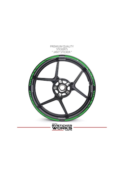 Tüm Motosikeltler Uyumlu 17 İnch Jant Sticker Seti 19213854
