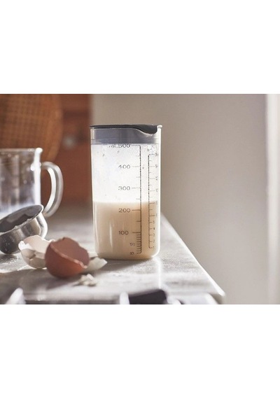 Ikea Standardmått Kapaklı Ölçü Ve Karıştırma Kabı 500 Ml 15 Cm Şeffaf - Lacivert 1 Parça