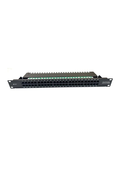 19" 1u Telefon Patch Panel 50 Port 8p4c