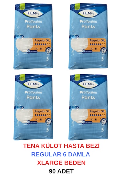 Tena Külot Hasta Bezi Regular 6 Damla Xlarge Beden - 120 Adet XL